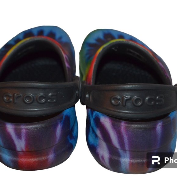 Crocs Bistro Tie Dye Adult Clogs work clogs slip resistant shoes size 6 - Picture 3 of 4